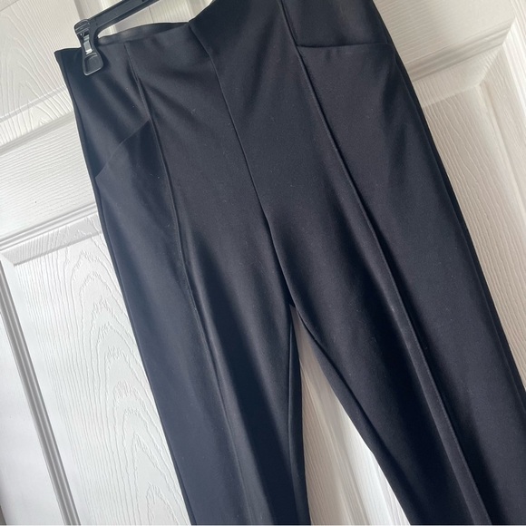 ATHLETA Black SIZE 6 Pull-On Front Seam Side Zip Work Yoga Pants High Waisted - Picture 2 of 6